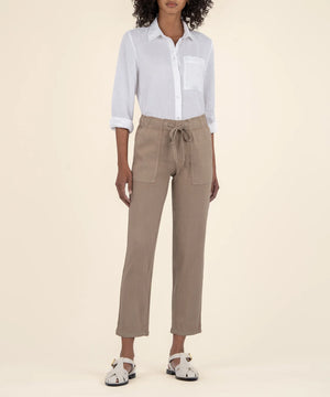 Rosalie Linen Pants - Khaki