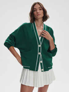 Decker Off-Court Cardigan - Forest