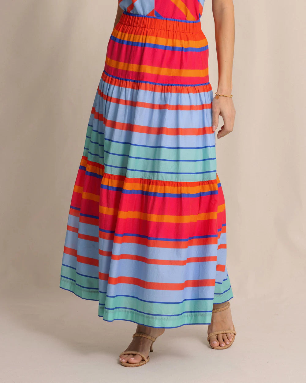 Juliet Calypso Cay Stripe Maxi Skirt