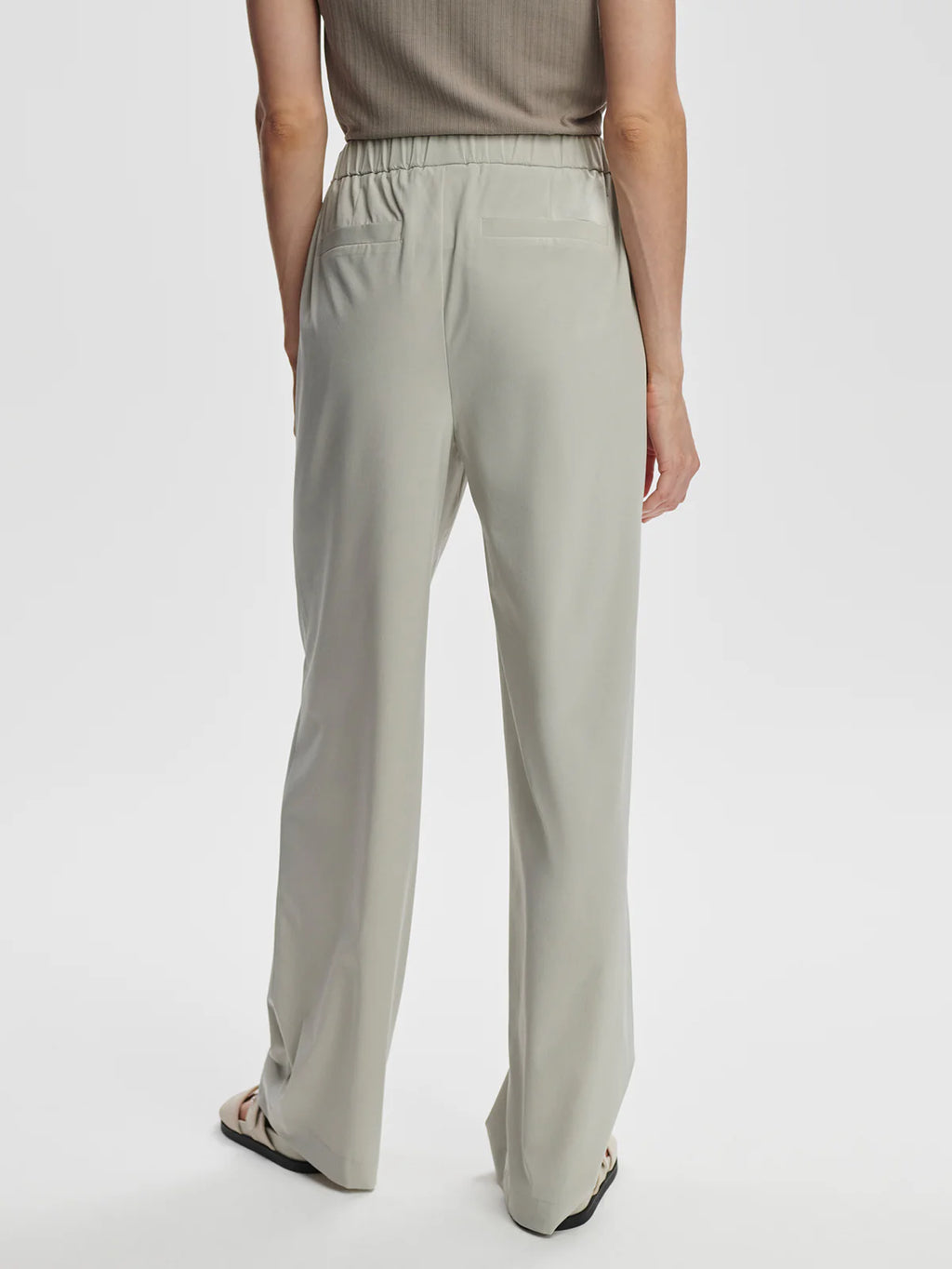 Kayson Wide Leg Pant 29.5” - Sage Grey