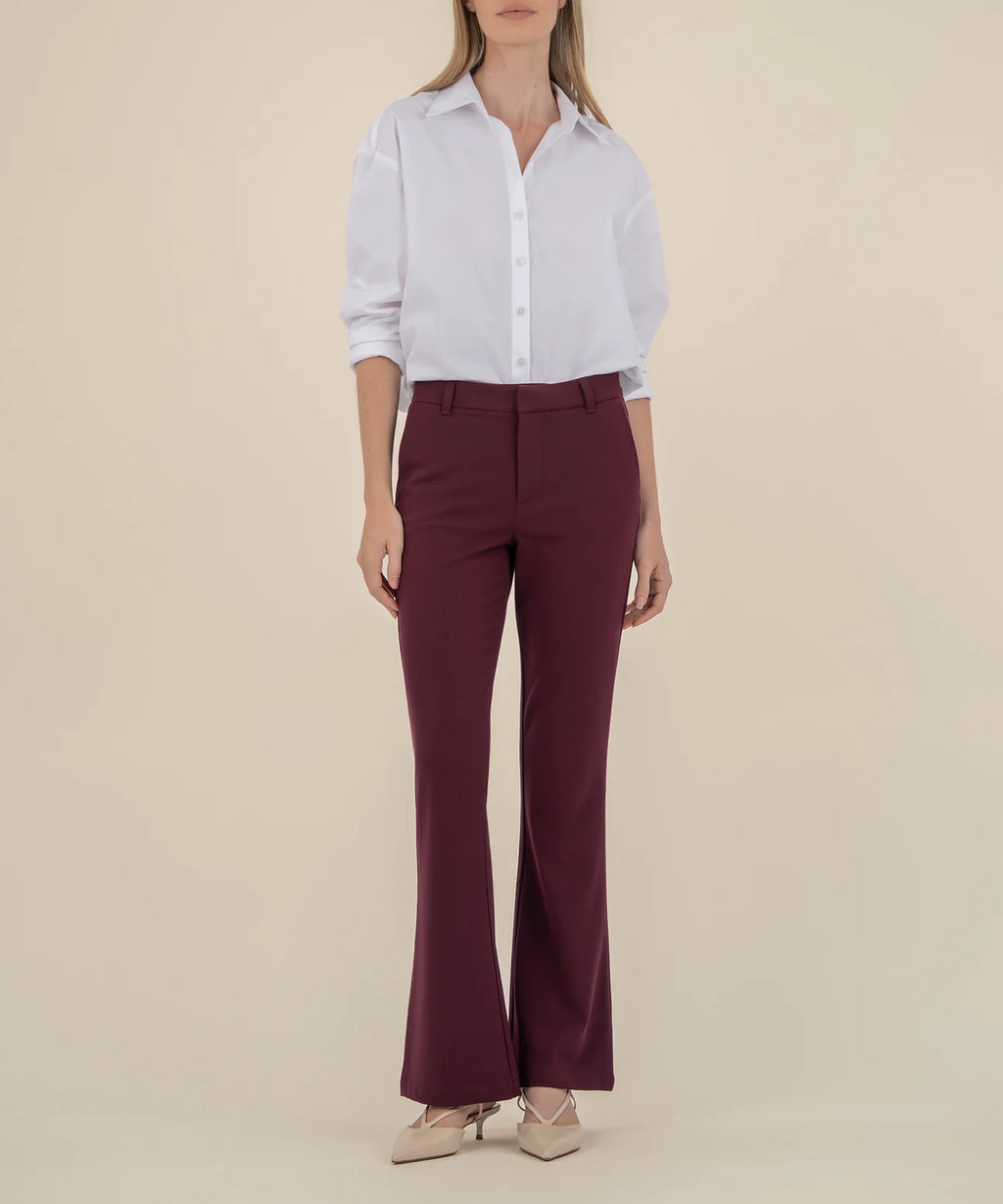 Stella High Rise Flare Trouser- Bordeaux