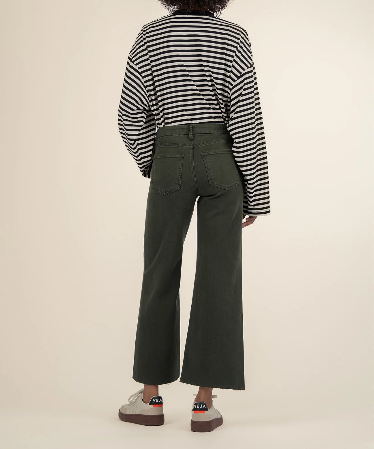 Meg High Rise Wide Leg - Forest