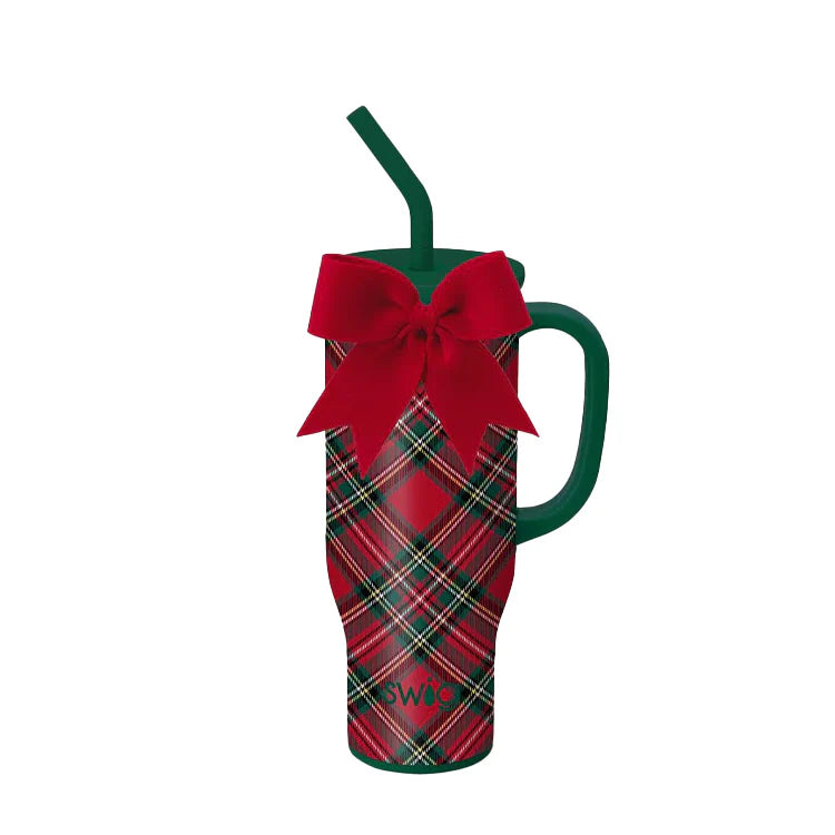 Swig Christmas Plaid Stainless Steel Tumbler