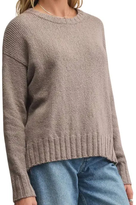 Beck Textured Sweater - Light Tavern