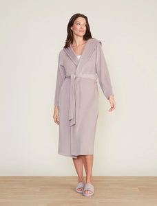 LuxeChic® Hooded Robe - Deep Taupe