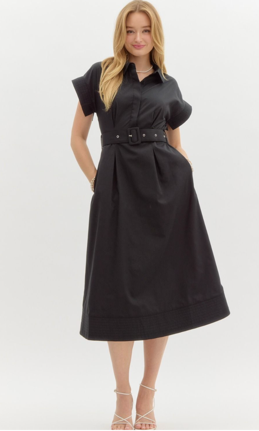 Brandy Black Midi Dress