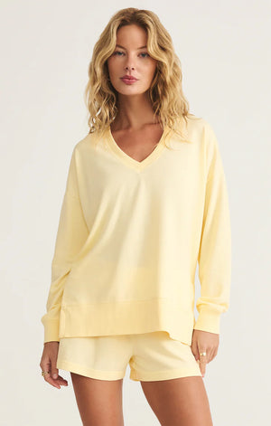 Modern V-Neck Weekender - Mellow Yellow