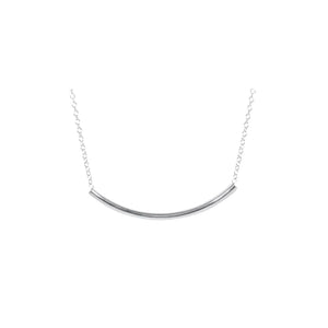 Bliss Bar Smooth Necklace - Silver