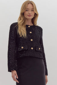 Black Sequin Jacket