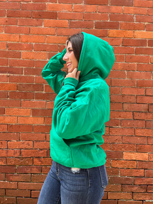 City of Good Neighbors Hoodie - Emerald/White - Molly + Kate 