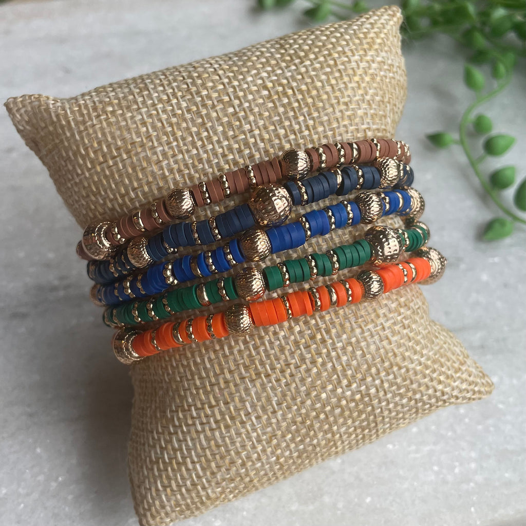 Assorted Colored Beaded Bracelets
