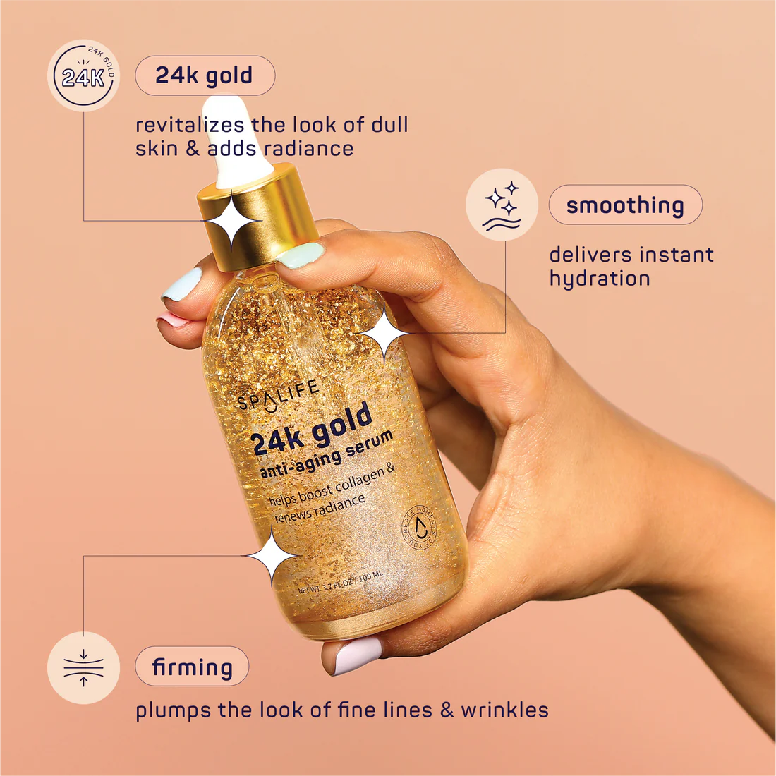 24K Gold Collagen Infused Anti-Aging Serum