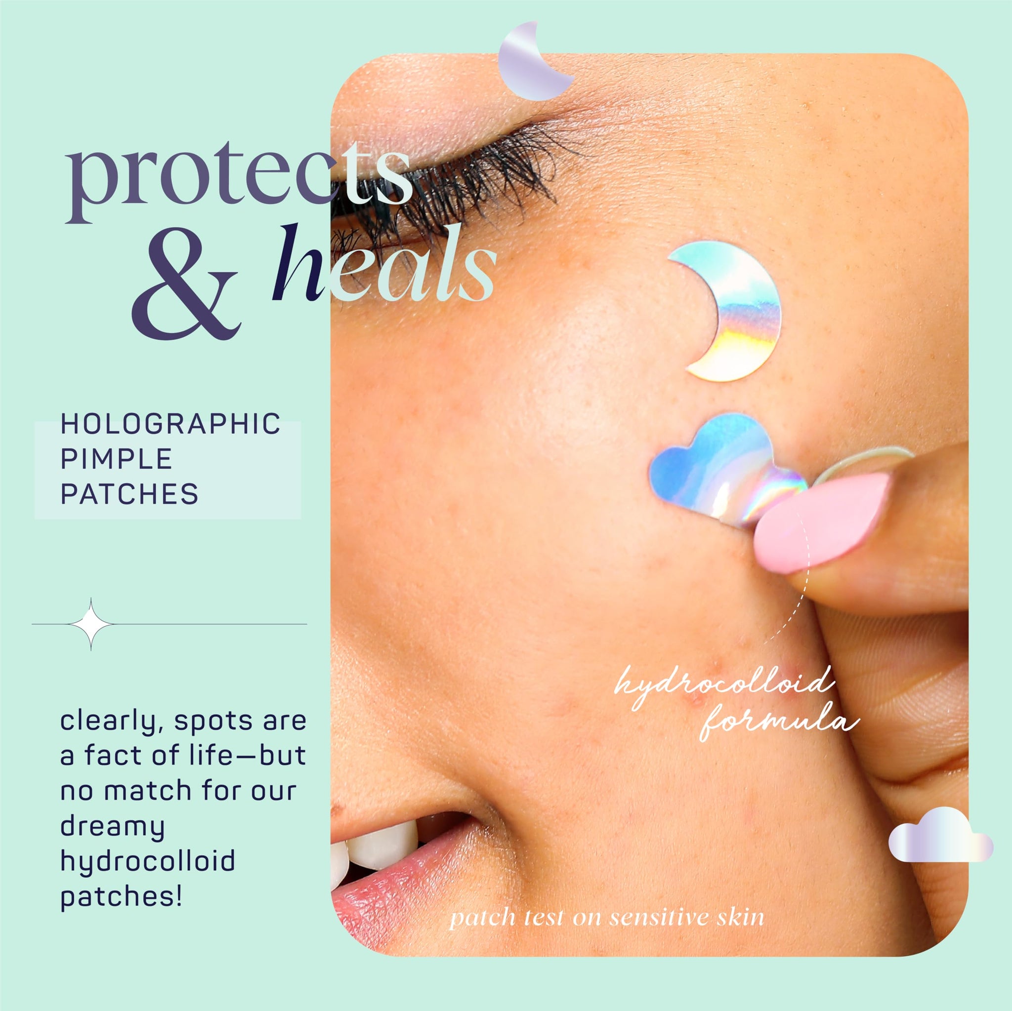 Holographic Star Hydrocolloid Pimple Patches