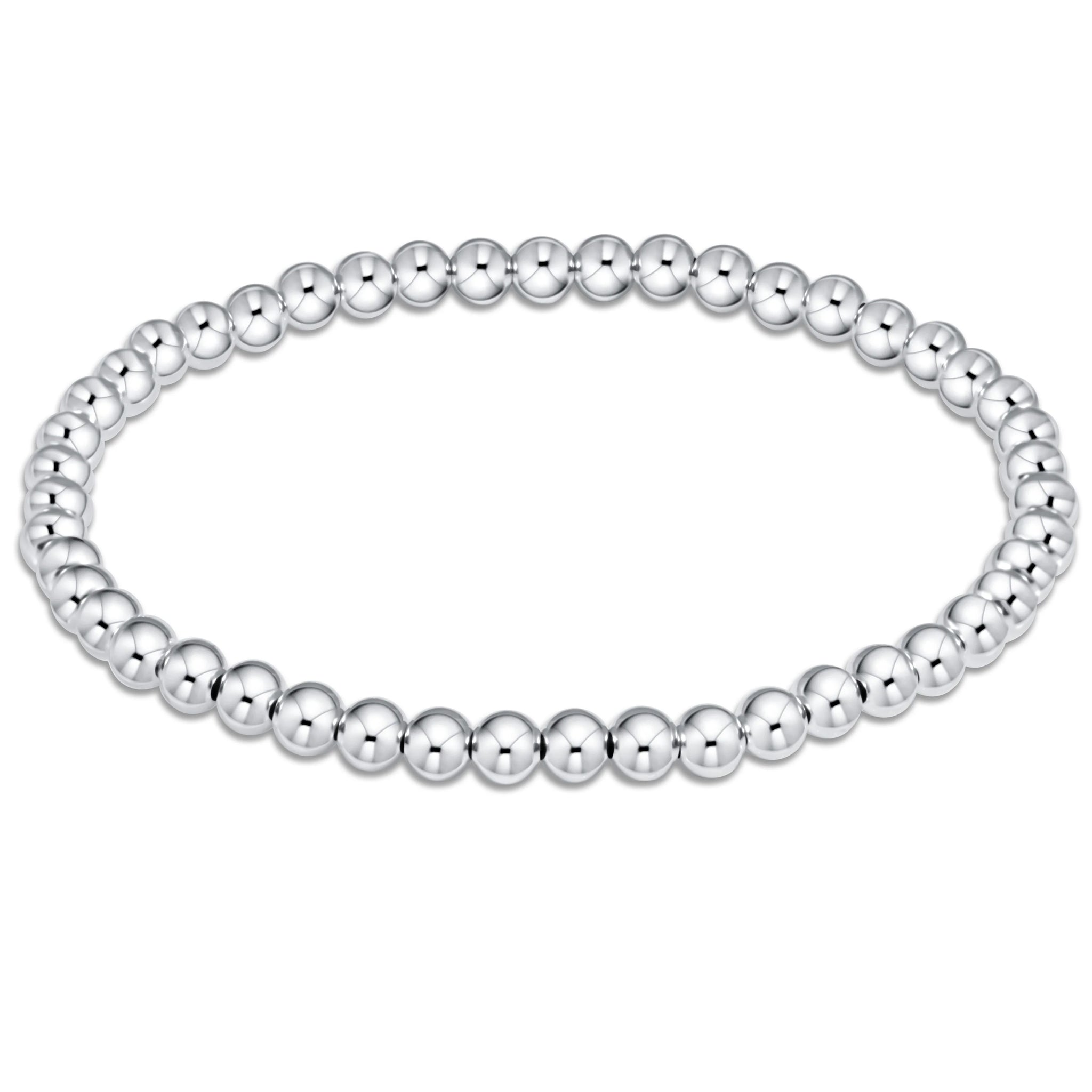 Classic Bead Bracelet - Silver