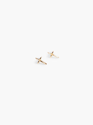 Droplet Cross Studs