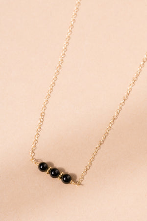 Onyx Trio Necklace