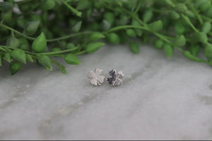 Shamrock Stud Earrings- Gold/Silver - Molly + Kate 