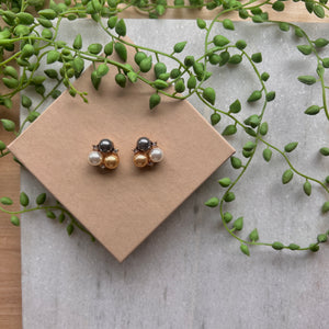 Multi Color Pearl Studs - Molly + Kate 