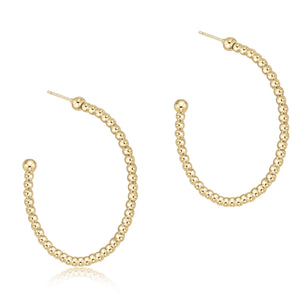 Classic Beaded Gold Hoop - Molly + Kate 