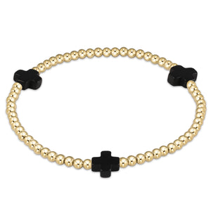 Signature Cross 3mm Bead Bracelet - Molly + Kate 