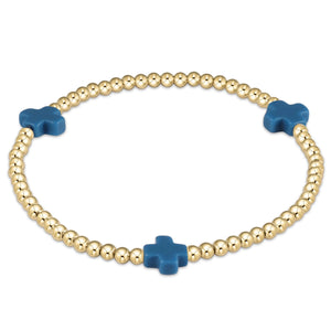 Signature Cross 3mm Bead Bracelet - Molly + Kate 