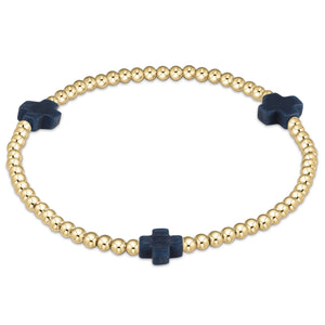 Signature Cross 3mm Bead Bracelet - Molly + Kate 